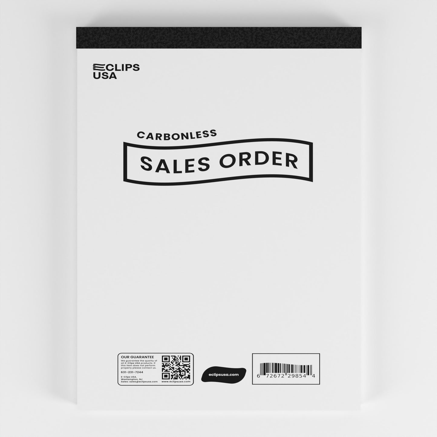 White Carbonless Sales Order Receipt Books - 5.5 X 8.5 Inches, 30 Transactions (60 Sheets)