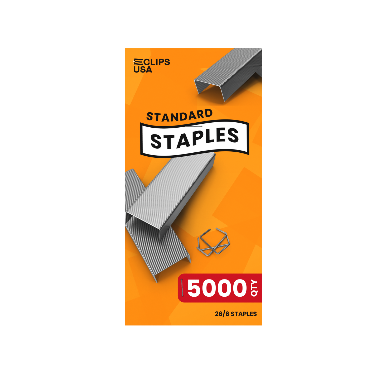 Standard 26/6 Full-Strip Staples - 5000-count