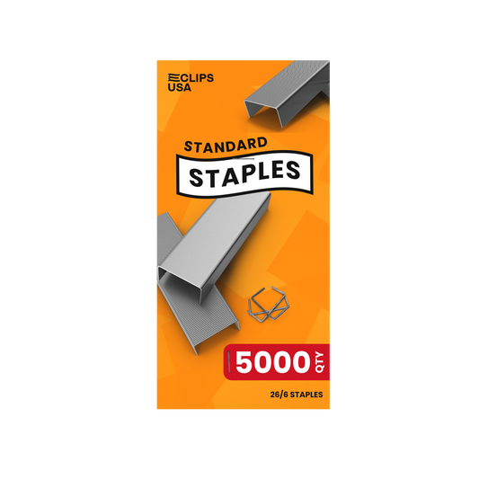 Standard 26/6 Full-Strip Staples - 5000-count