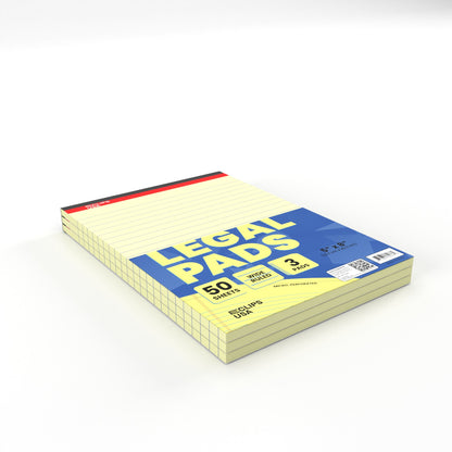 Legal Pad:  (Canary) 50 Sheets | Case Pack