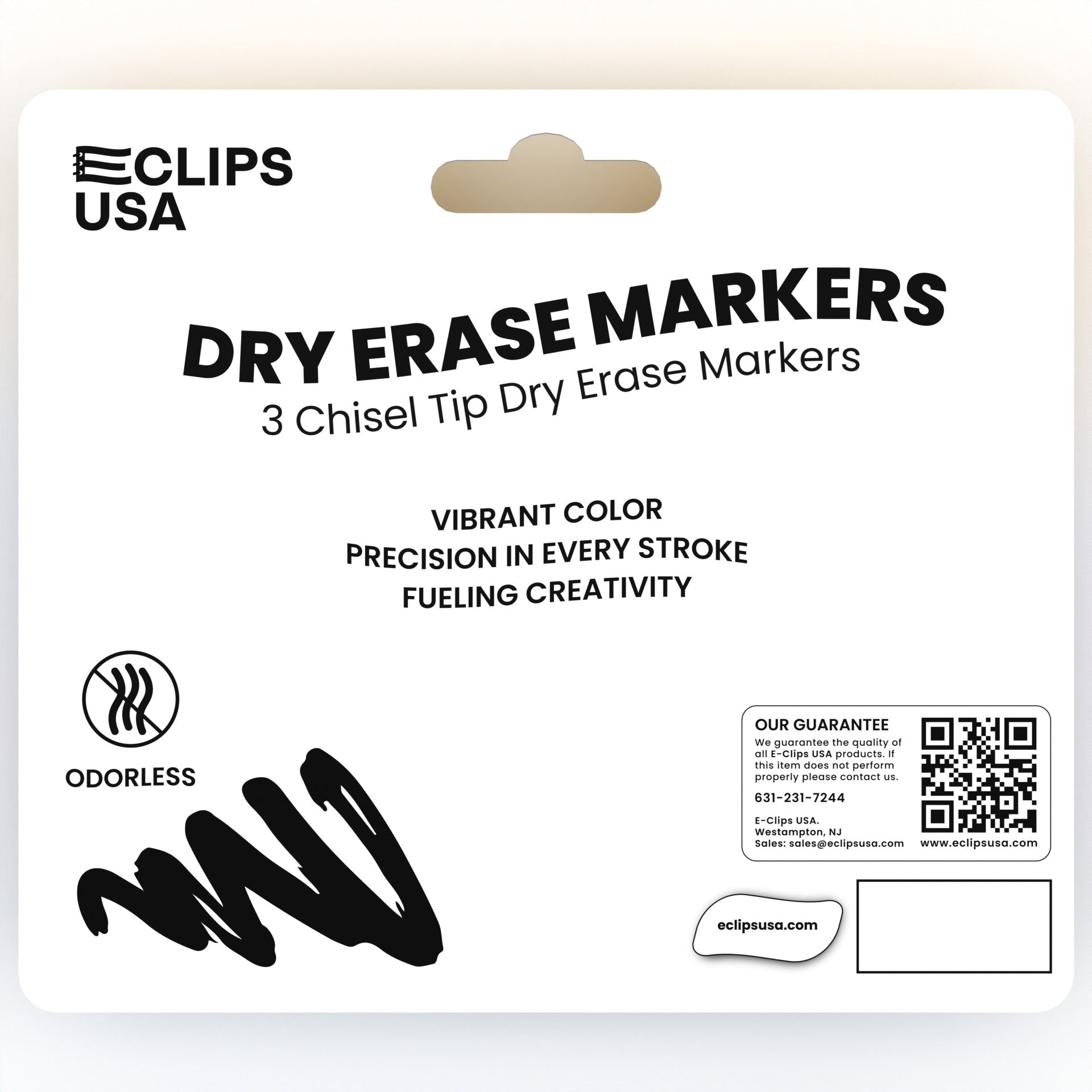 E-Clips USA Assorted Colors Dry Erase Markers