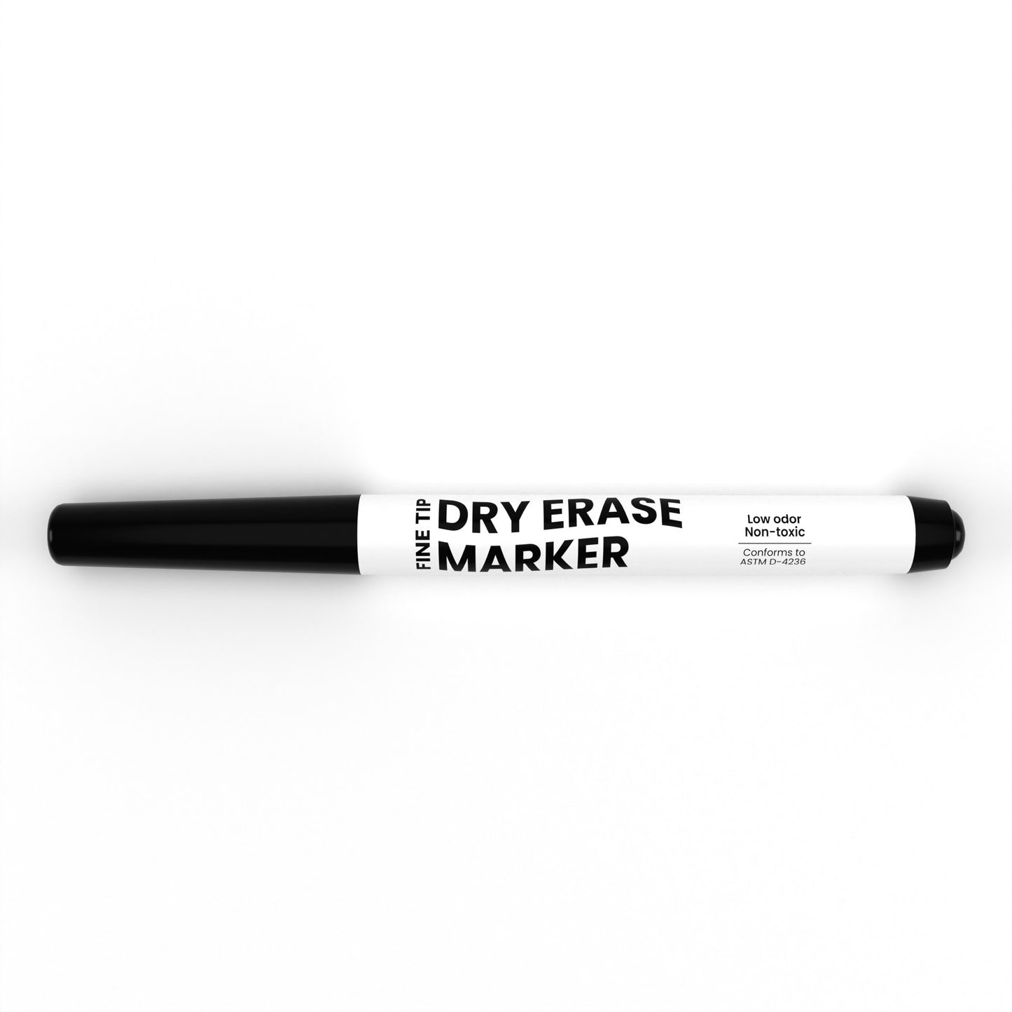 Dry Erase Markers - Low Odor, Non-toxic, Black, Fine-tip