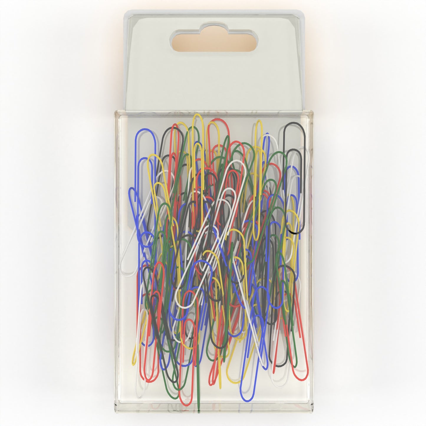 Plastic Paper Clips - 2-inch, 50-count, Assorted Colors