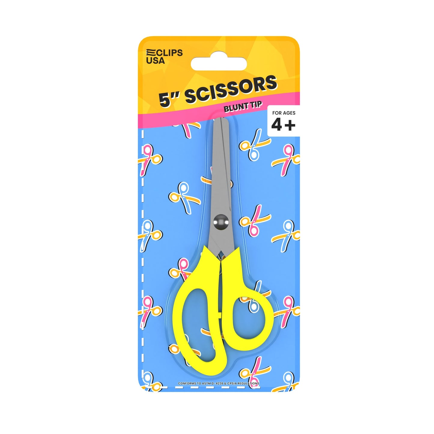 Kids Scissors - Safe For School, 5 Inches, Blunt Tip