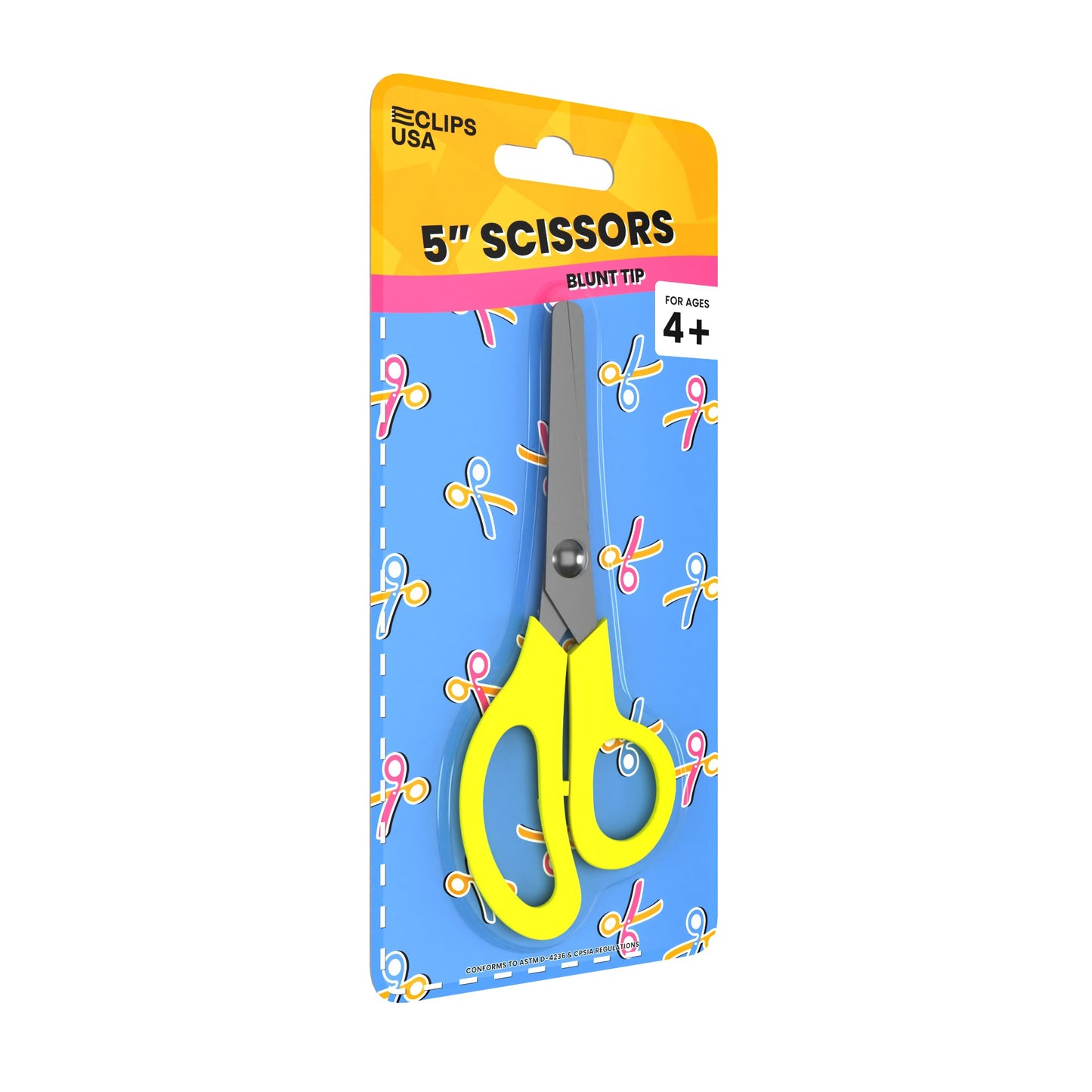 Kids Scissors - Safe For School, 5 Inches, Blunt Tip