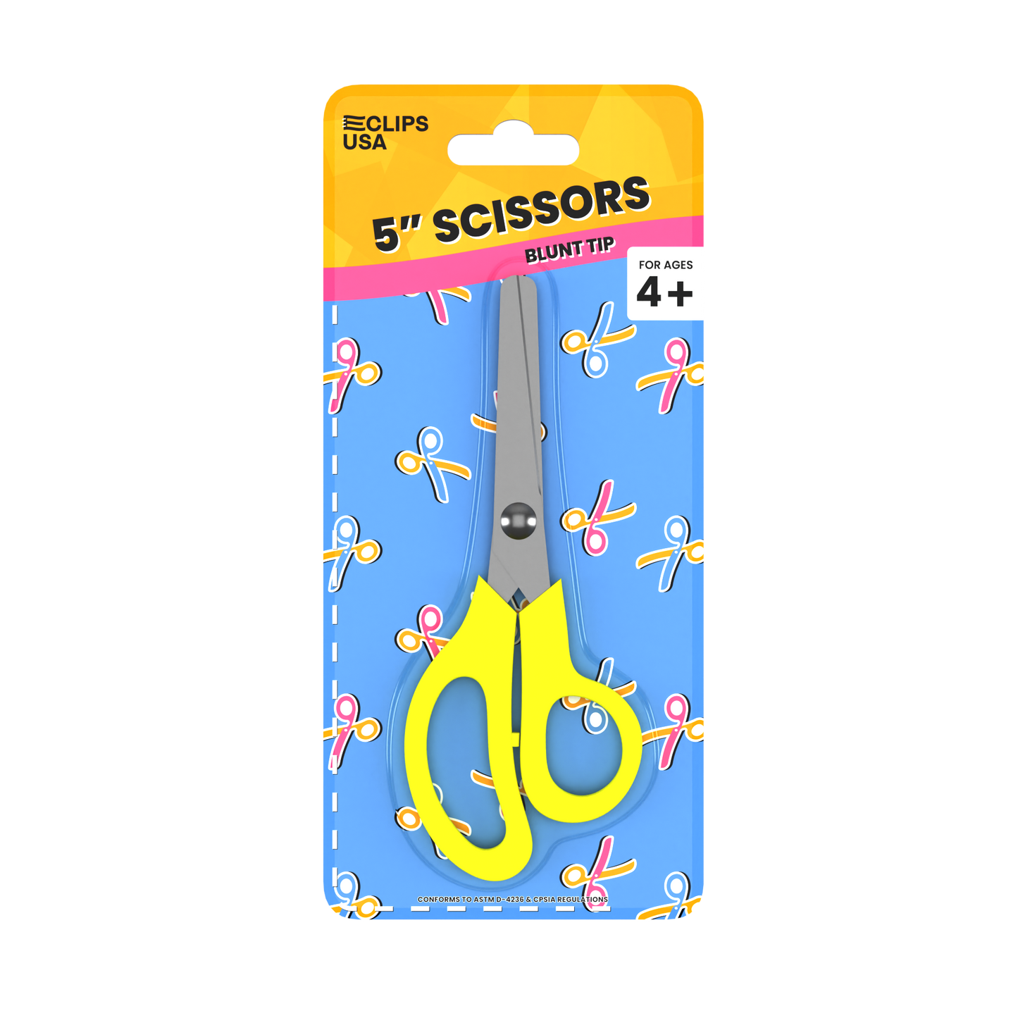 Kids Scissors - Safe For School, 5 Inches, Blunt Tip