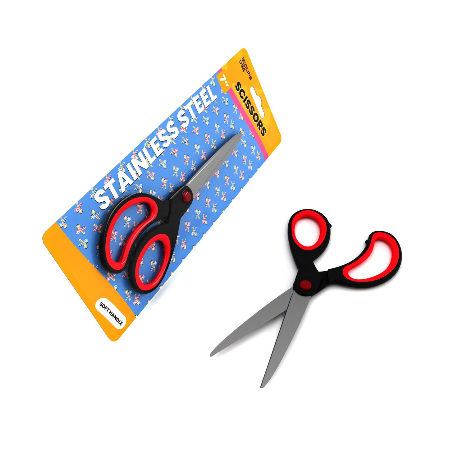 48 SCISSORS: Multipurpose Scissors - Soft Black Handle