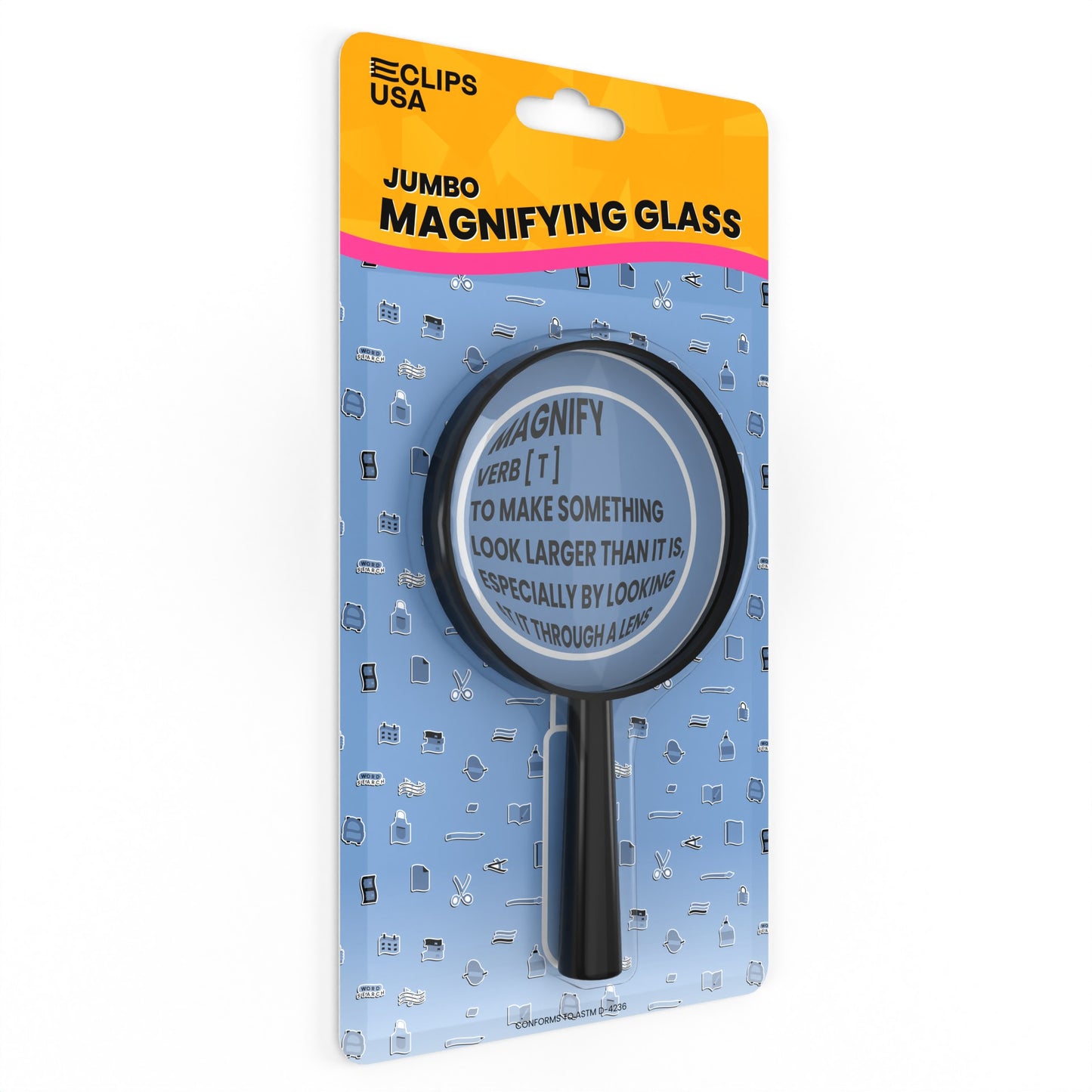 Magnifying Glass: Jumbo, (Black), units/48