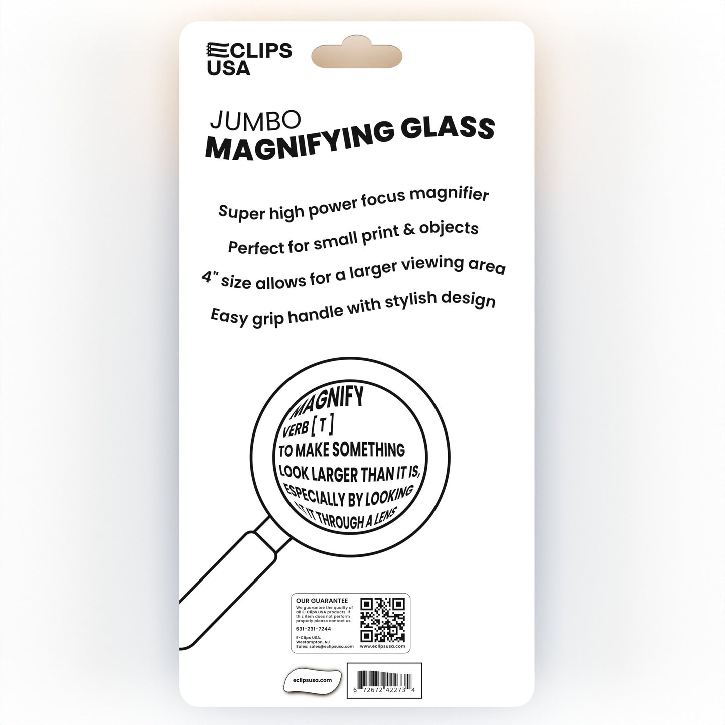 Magnifying Glass: Jumbo, (Black), units/48