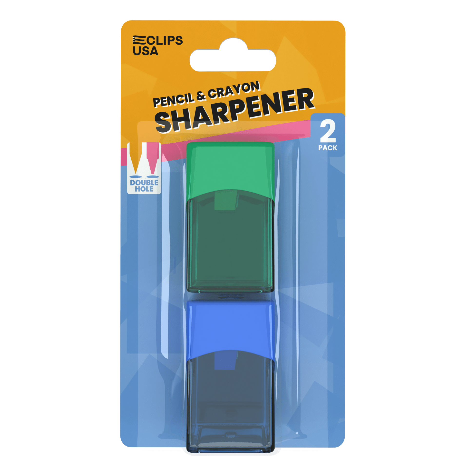 E-Clips USA Manual Assorted Colors Pencil Sharpeners