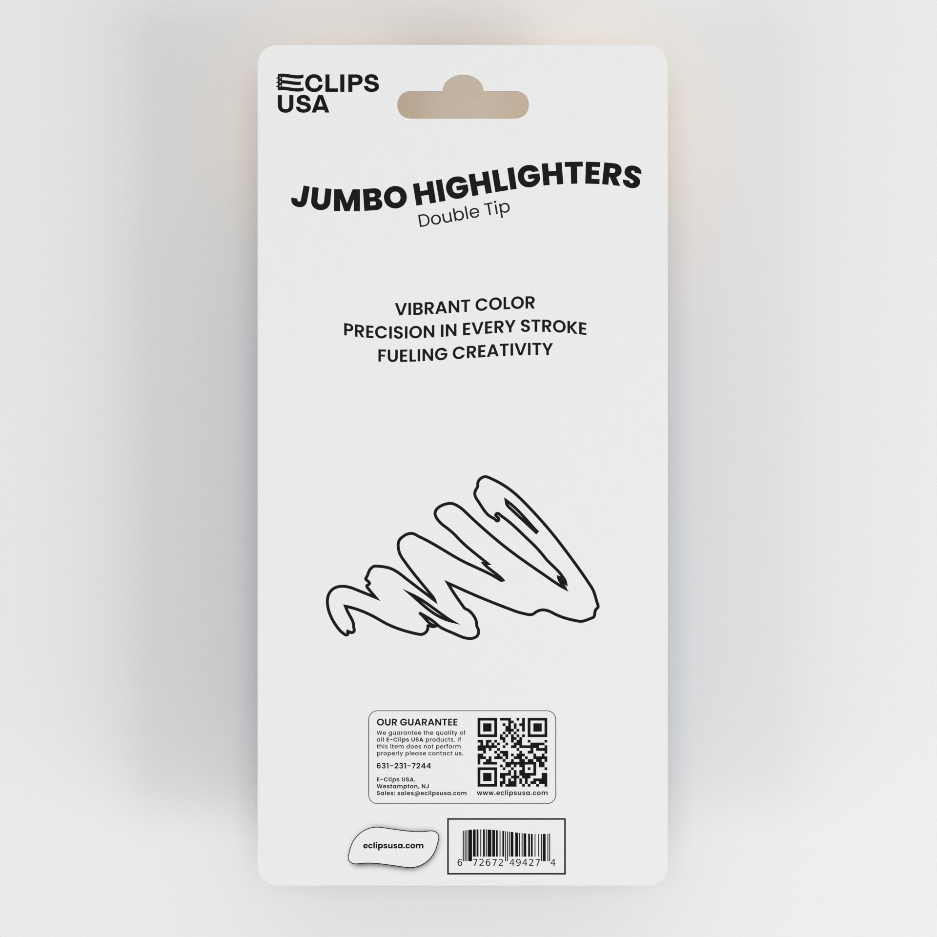 Jumbo Fluorescent Highlighter Pen | E-Clips USA