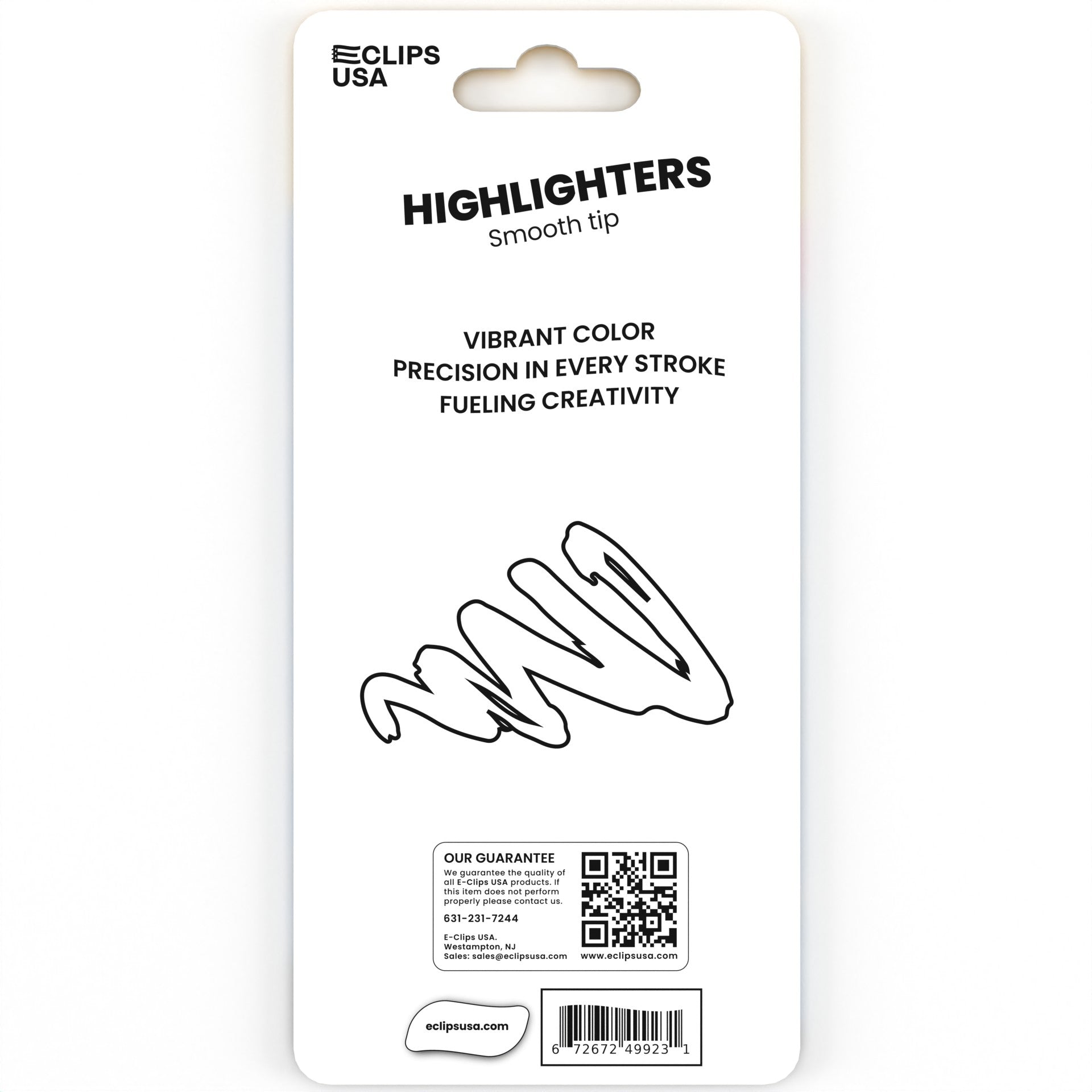 108 Count: E-Clips USA Fluorescent Highlighter Pen