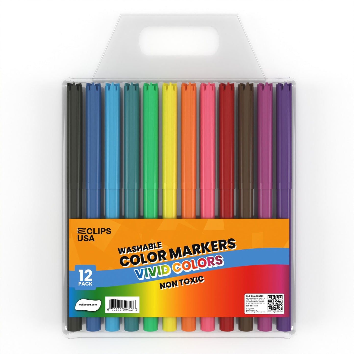 48 BOXES: Washable Watercolor Markers - Assorted Vivid Colors, Non-toxic