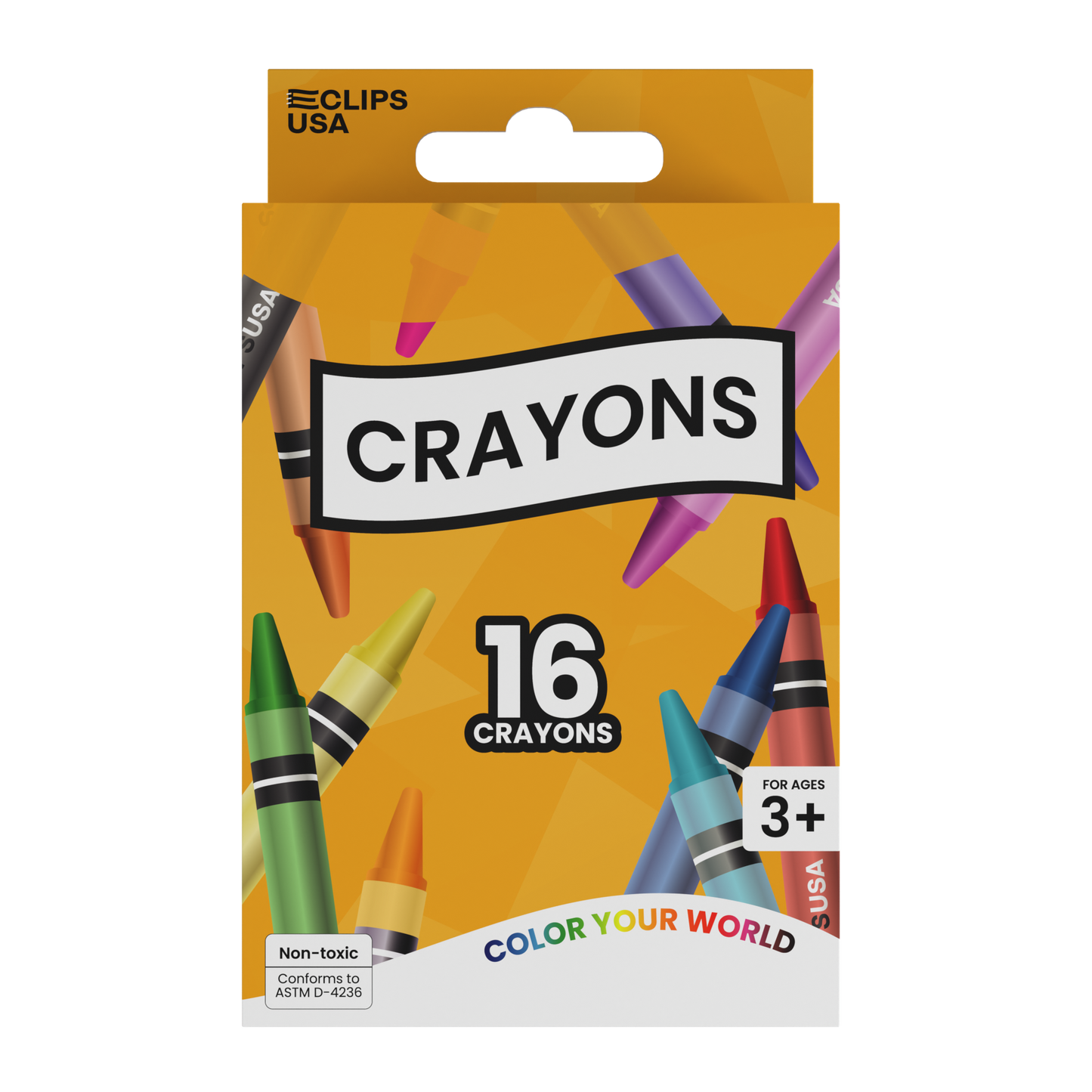 Standard Crayons - 16-count, Assorted Classic Colors