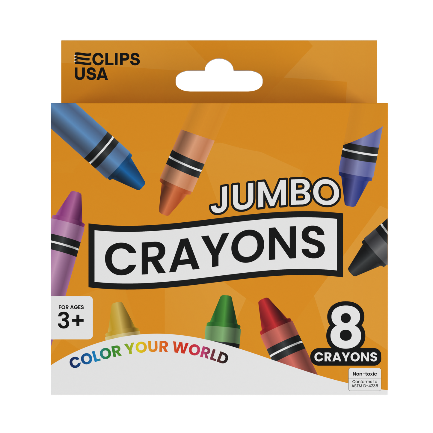 Jumbo Crayons - 8-count, Assorted Classic Colors