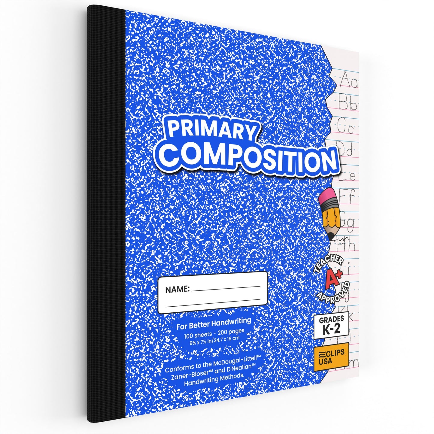 Primary Composition Notebook - Primary-ruled, K-2 Classroom, Learn How To Write