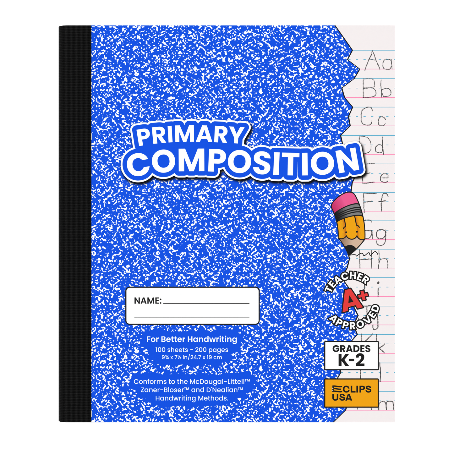 Primary Composition Notebook - Primary-ruled, K-2 Classroom, Learn How To Write