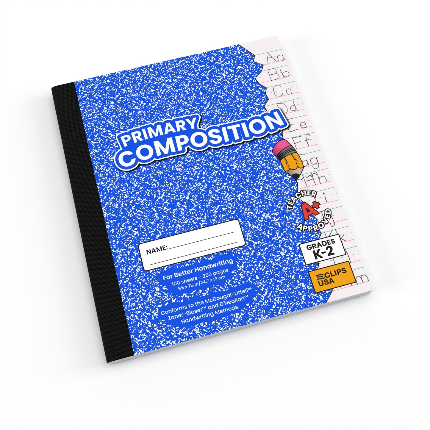 Primary Composition Notebook - Primary-ruled, K-2 Classroom, Learn How To Write