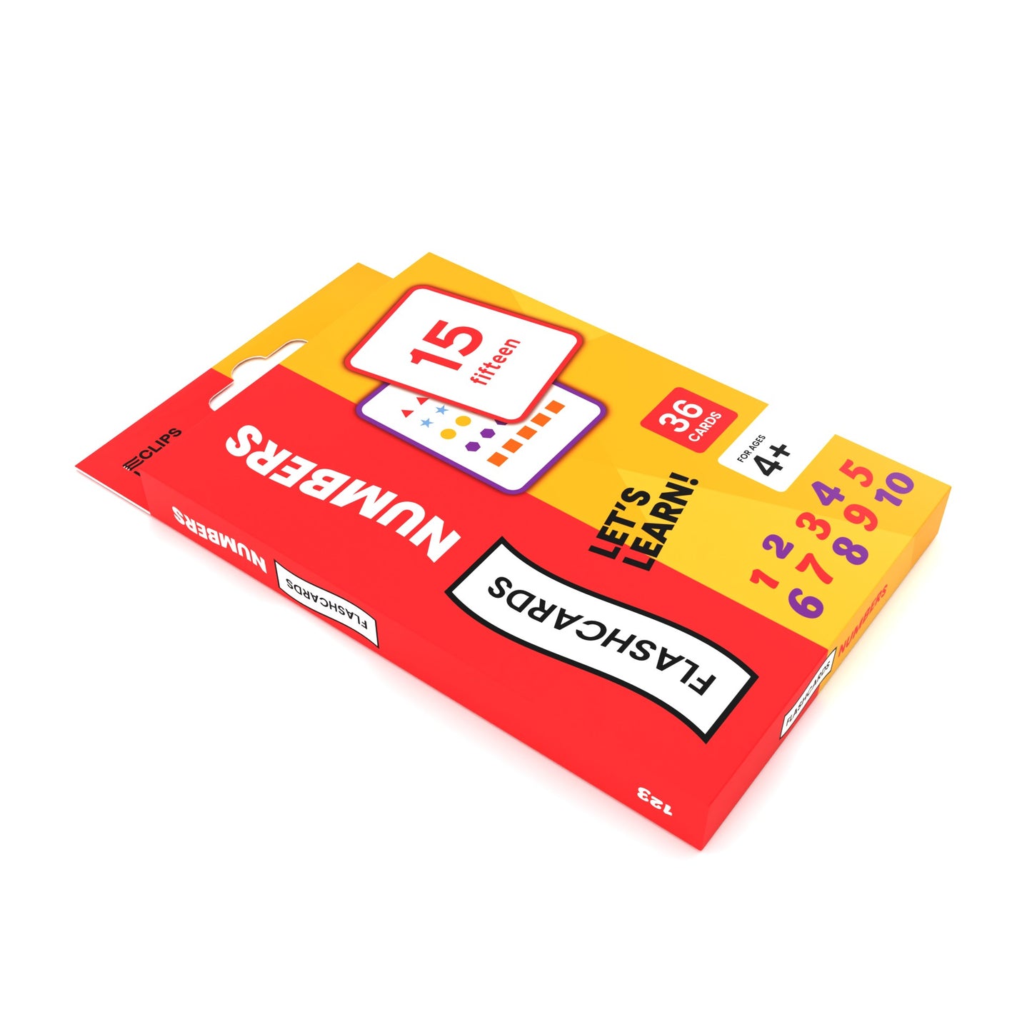 Numbers Flash Cards: Set of 36 Cards, Case of 48 Sets