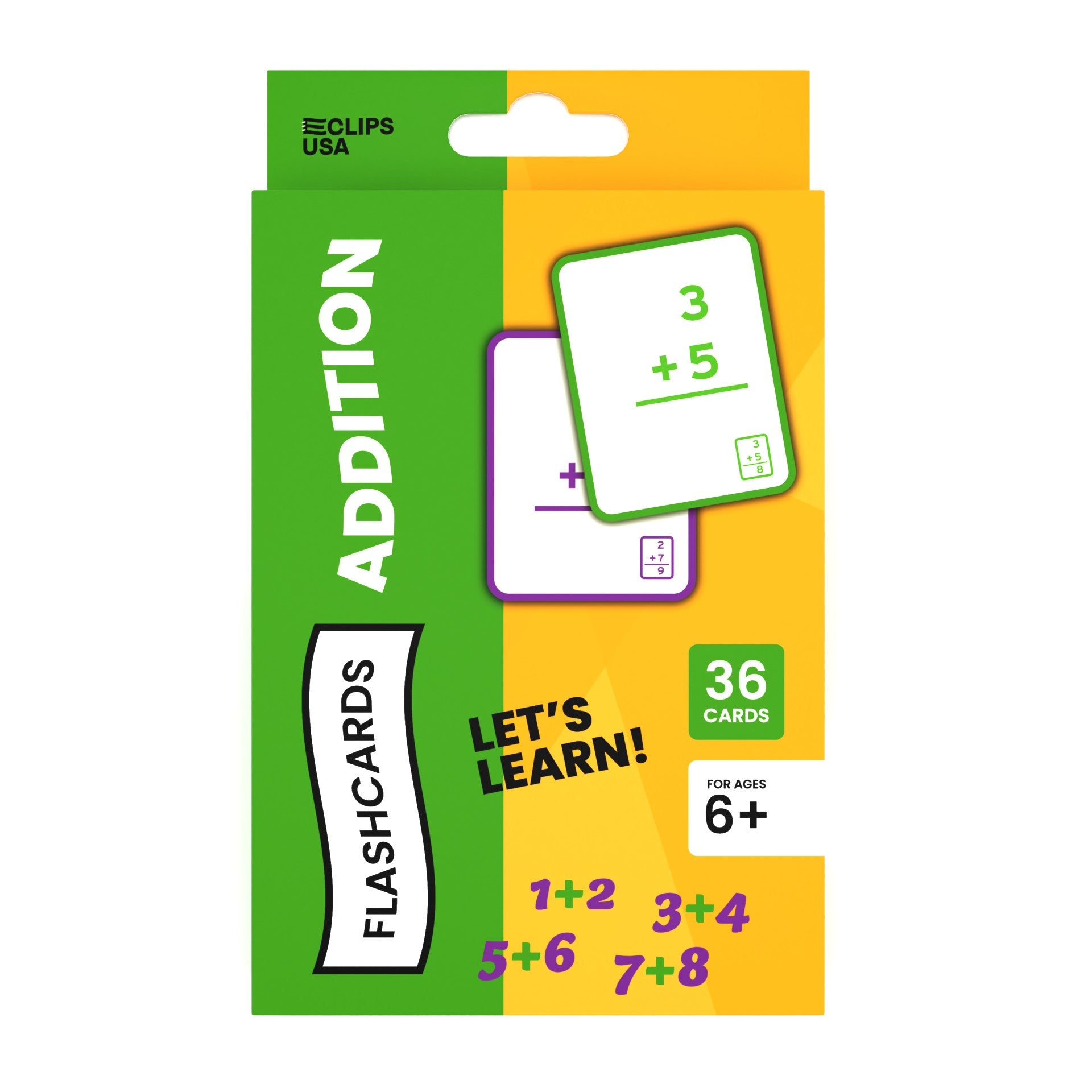 48 Sets: E-Clips USA Addition Flash Cards