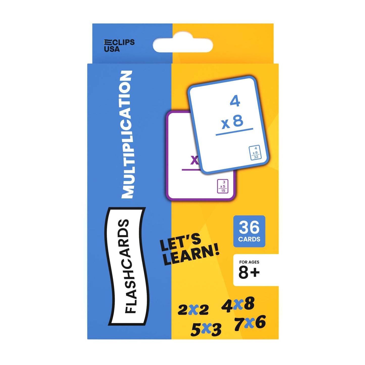 Multiplication Flash Cards - Set Of 36 Cards