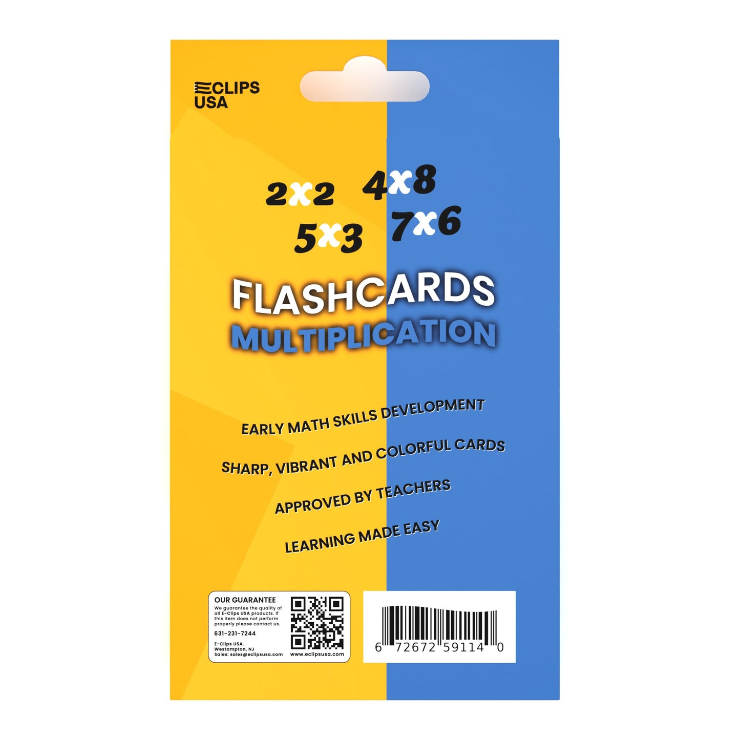 Multiplication Flash Cards - Set Of 36 Cards