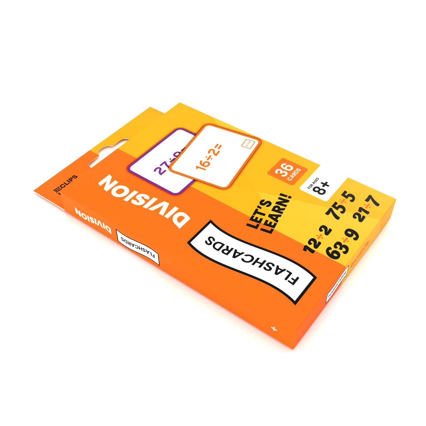 Division Flash Cards: Set of 36 Cards, Case of 48 Sets