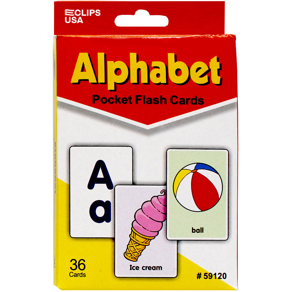 59120: Flash Cards, Alphabet, 36 Cards