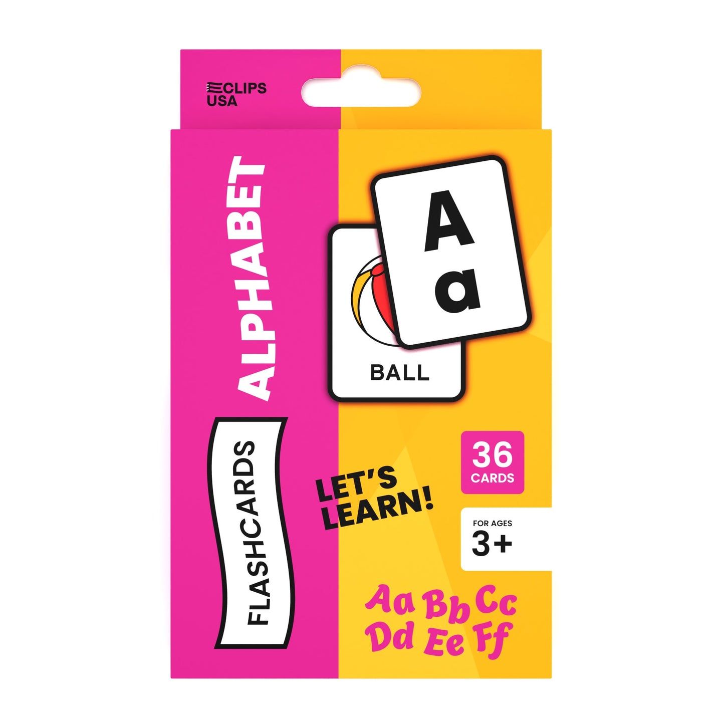 Alphabet Flash Cards - Set Of 36 Cards