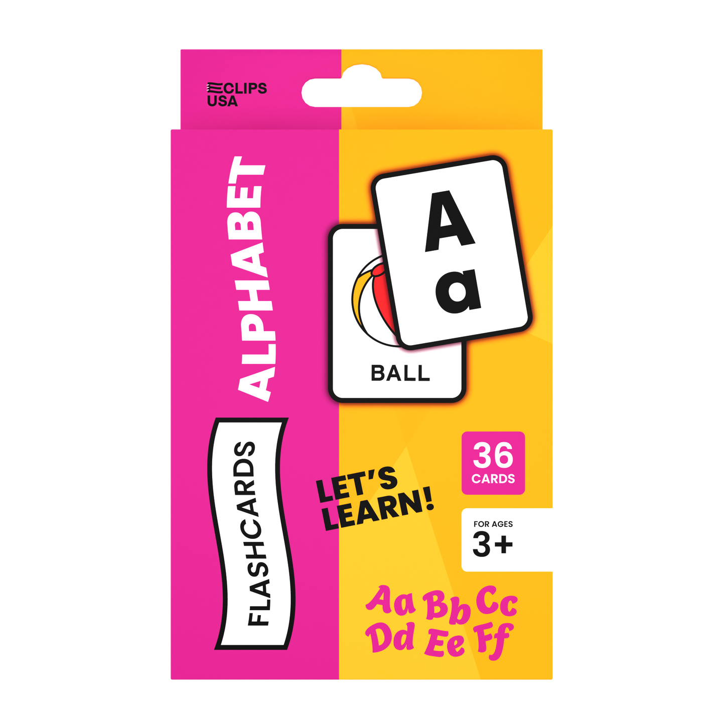 Alphabet Flash Cards - Set Of 36 Cards