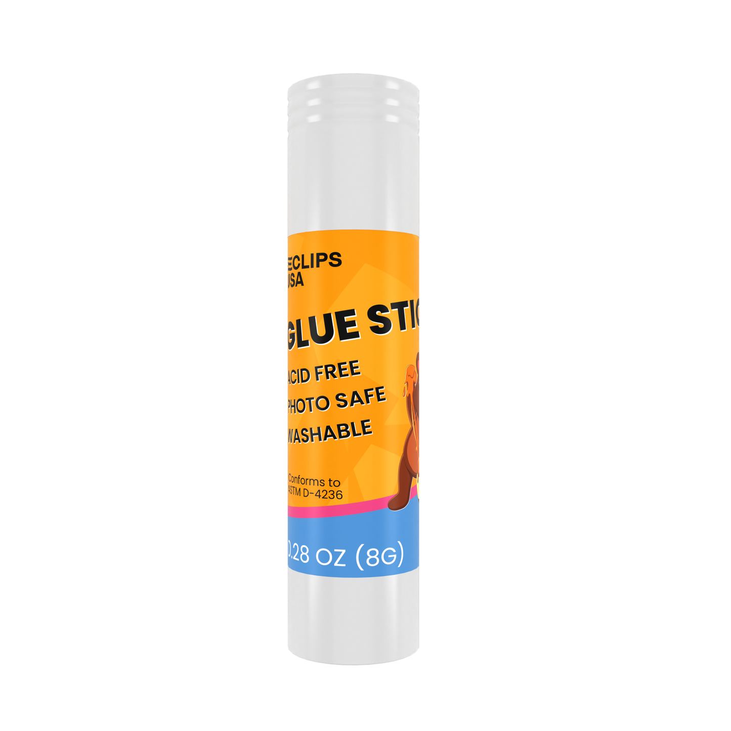 All-Purpose Clear Glue Sticks: 0.28 oz, Washable, Acid-Free, Photo-Safe, Case of 500 Units