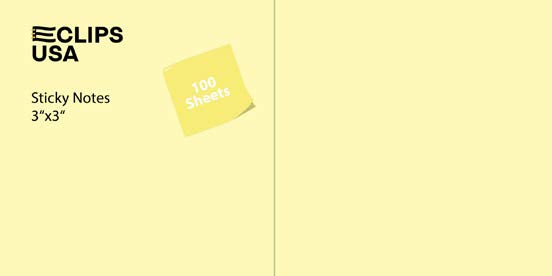 Yellow Sticky Notes - 3 X 3 Inches, 2400 (24 Pads Of 100) Sheets