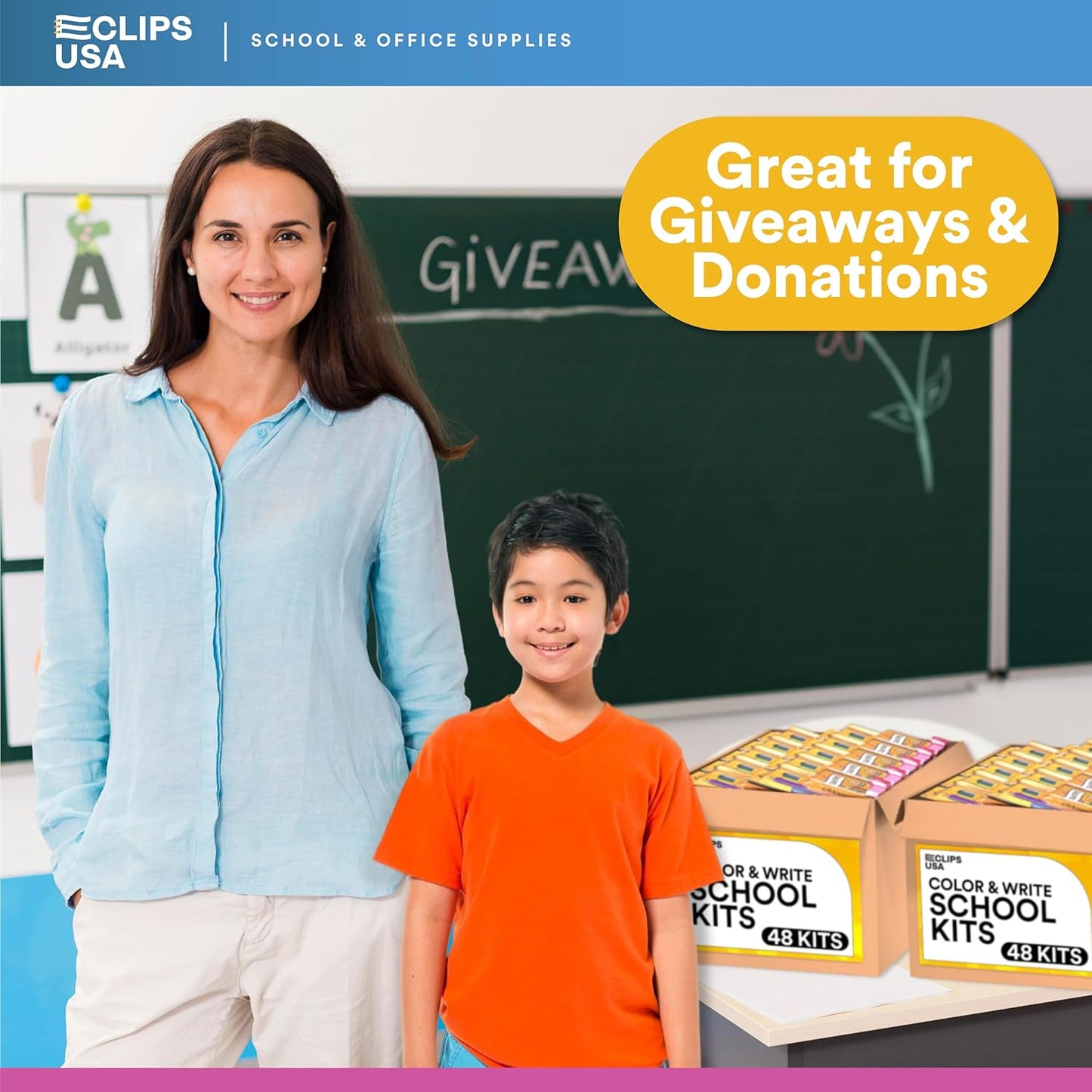 11-Piece Bulk School Supply Kits – 48 Pack Wholesale Back to School Set