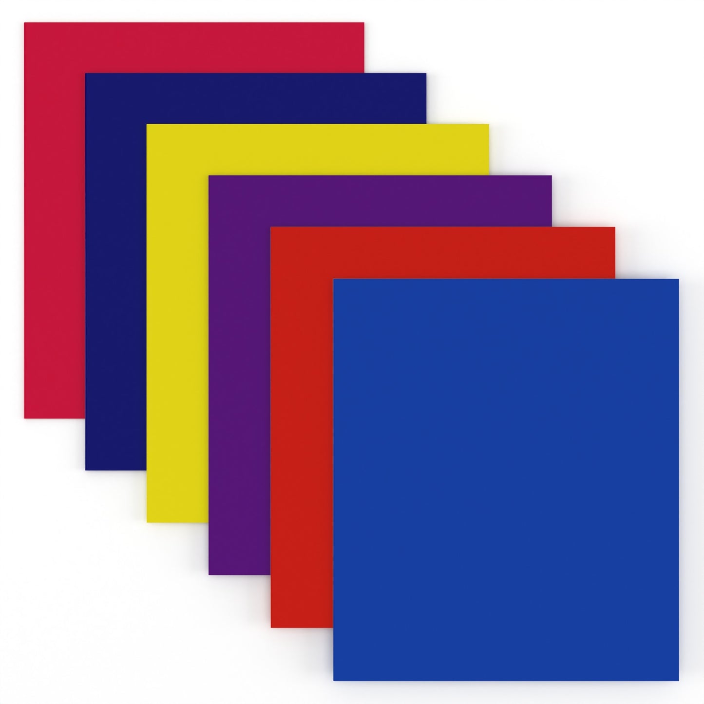 Paper Folders: 3 Prongs, (Assorted Colors), units/100