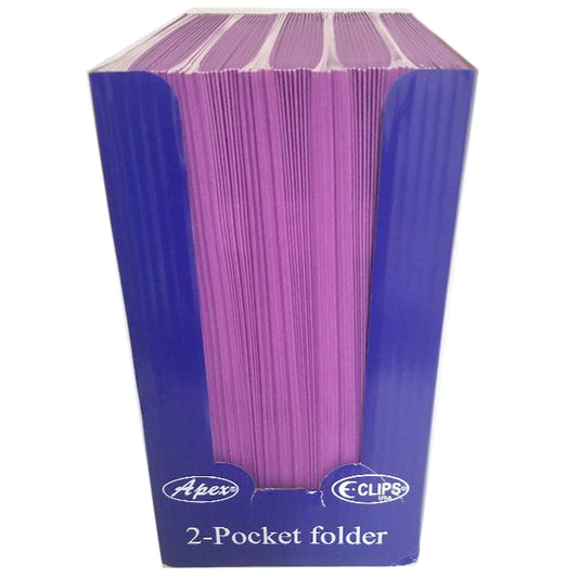 94344: Purple Paper Folders, No Holes