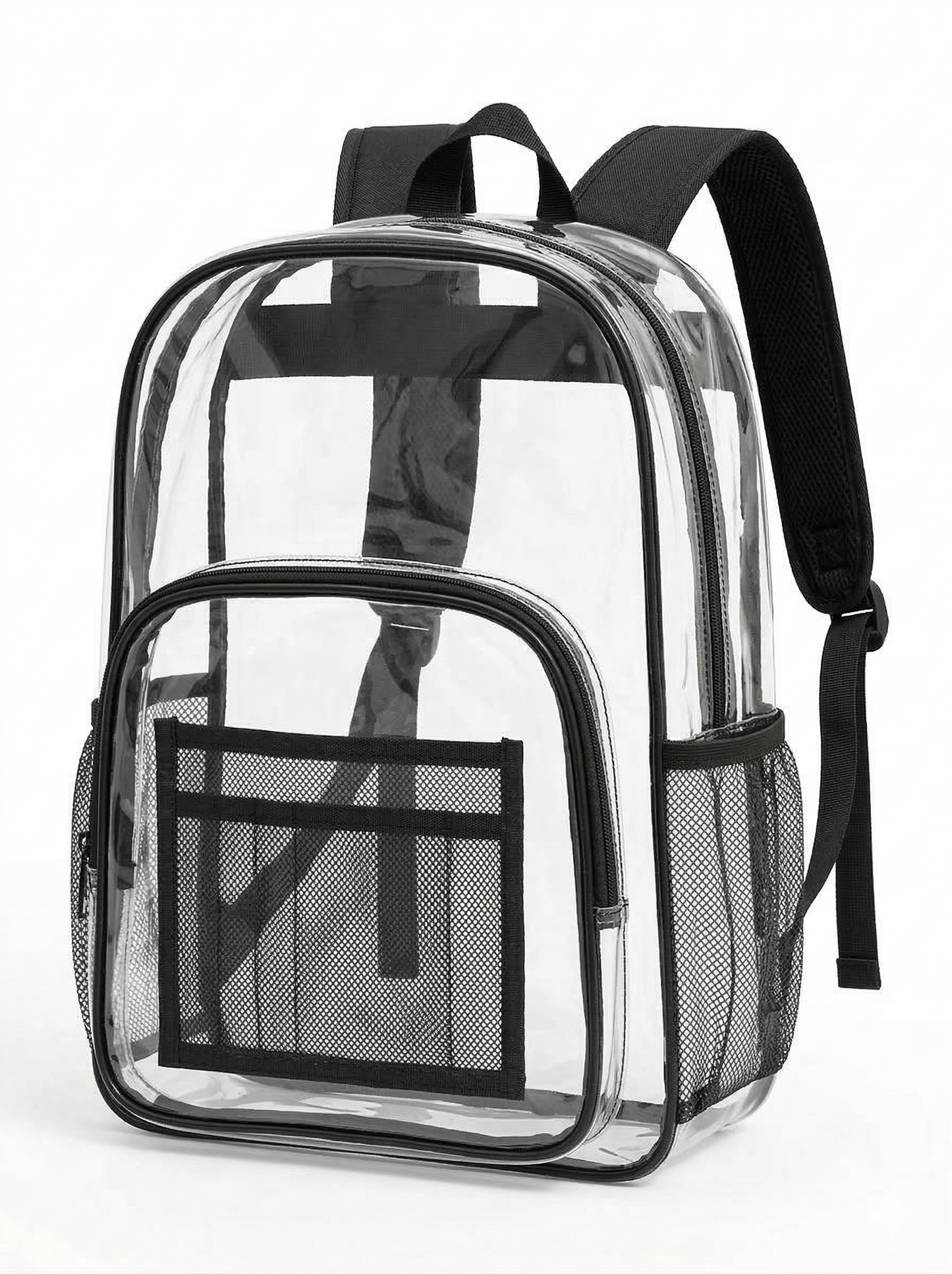 Clear Backpacks 17 Inch – Transparent Bookbags for School, Security, Events – Durable PVC with Reinforced Straps – 24 Pack