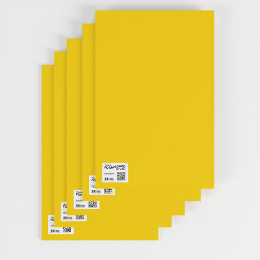 Front facing image of Yellow Foam Boards.